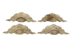 Set Of Antique 7 In. Painted Wooden Bin Dresser Drawer Pulls