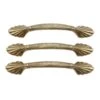 Set Of New Brass 5.125 In. Fluted Amerock Bridge Drawer Pulls