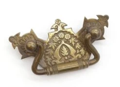 Victorian 4 In. Brass Bail Dresser Drawer Pull