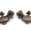 Vintage 3.75 In. Pair Of Steel Bail Dresser Drawer Pulls -OGT Sale Store cabinet furniture pulls vintage 375 in pair of steel bail dresser drawer pulls q287936
