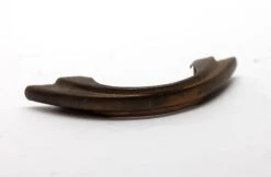 Vintage 4 In. Art Deco Pressed Brass Bridge Drawer Pull