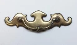 Vintage 5.375 In. Chippendale Brass Plated Steel Bail Pull