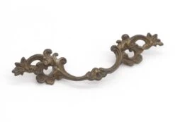 Vintage 6 In. Brass French Dresser Drawer Pull