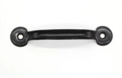 Vintage Black Steel 5 In. Bridge Cabinet Drawer Pull