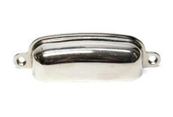 Vintage Classic Nickel Plated 4 In. Brass Bin Pull