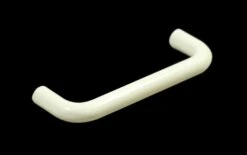 Vintage Modern Plastic White Bridge Drawer Pull