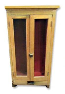 Antique 4 Ft. Built In Curio Cabinet