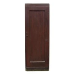 Antique 51 X 19 Wooden Mahogany Kitchen Cabinet