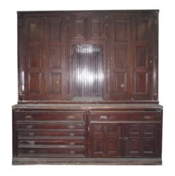 Antique Chestnut Vestment Cabinet Great For Map
