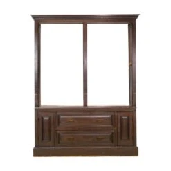 Antique Victorian Wood Storage Cabinet