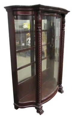 Curved Greek Key Showcase 12 Curved Greek Key Showcase -OGT Sale Store cabinets for sale m220570