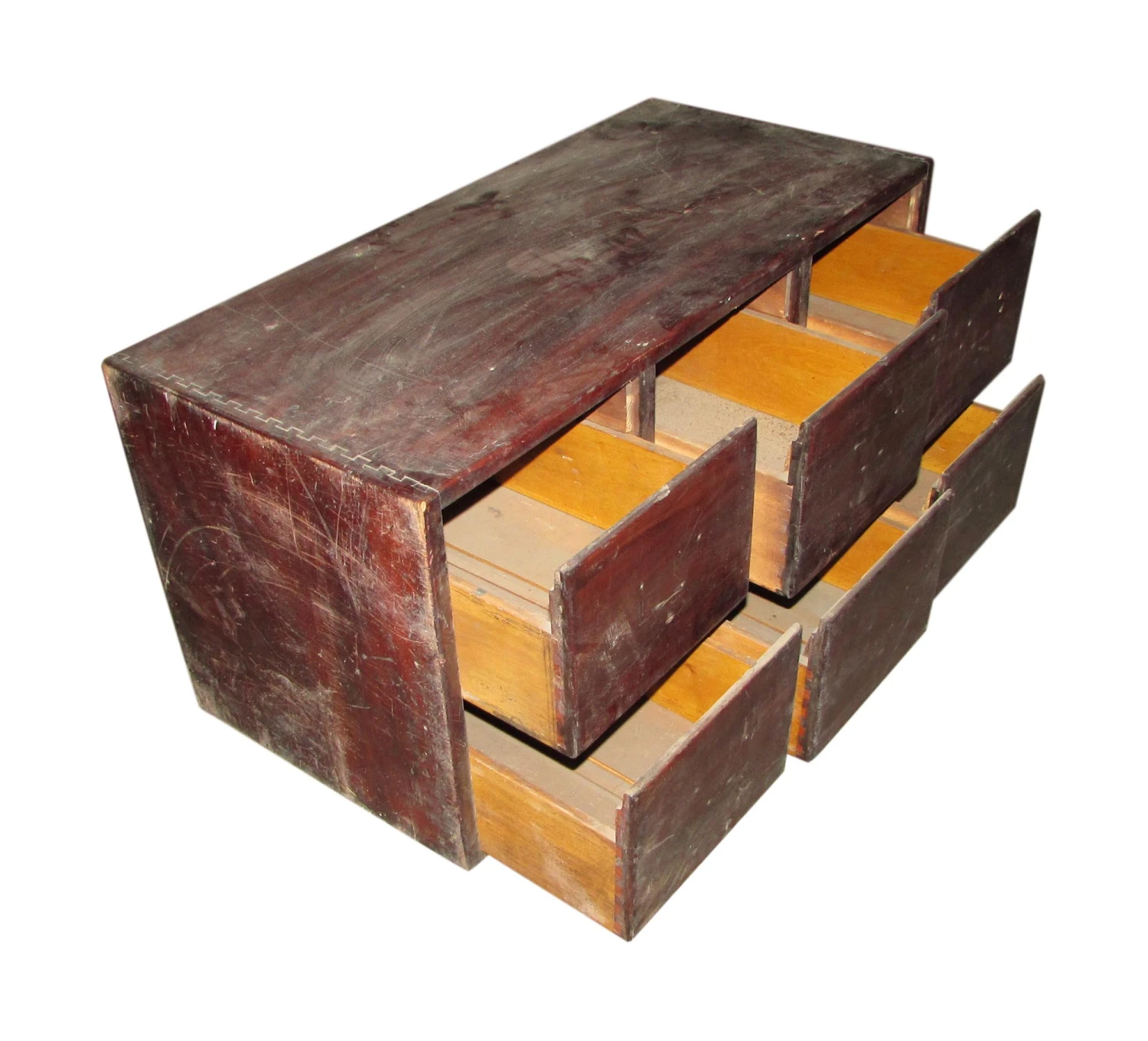 Vintage Wooden Filing Cabinet 5 Vintage Wooden Filing Cabinet - Image 3