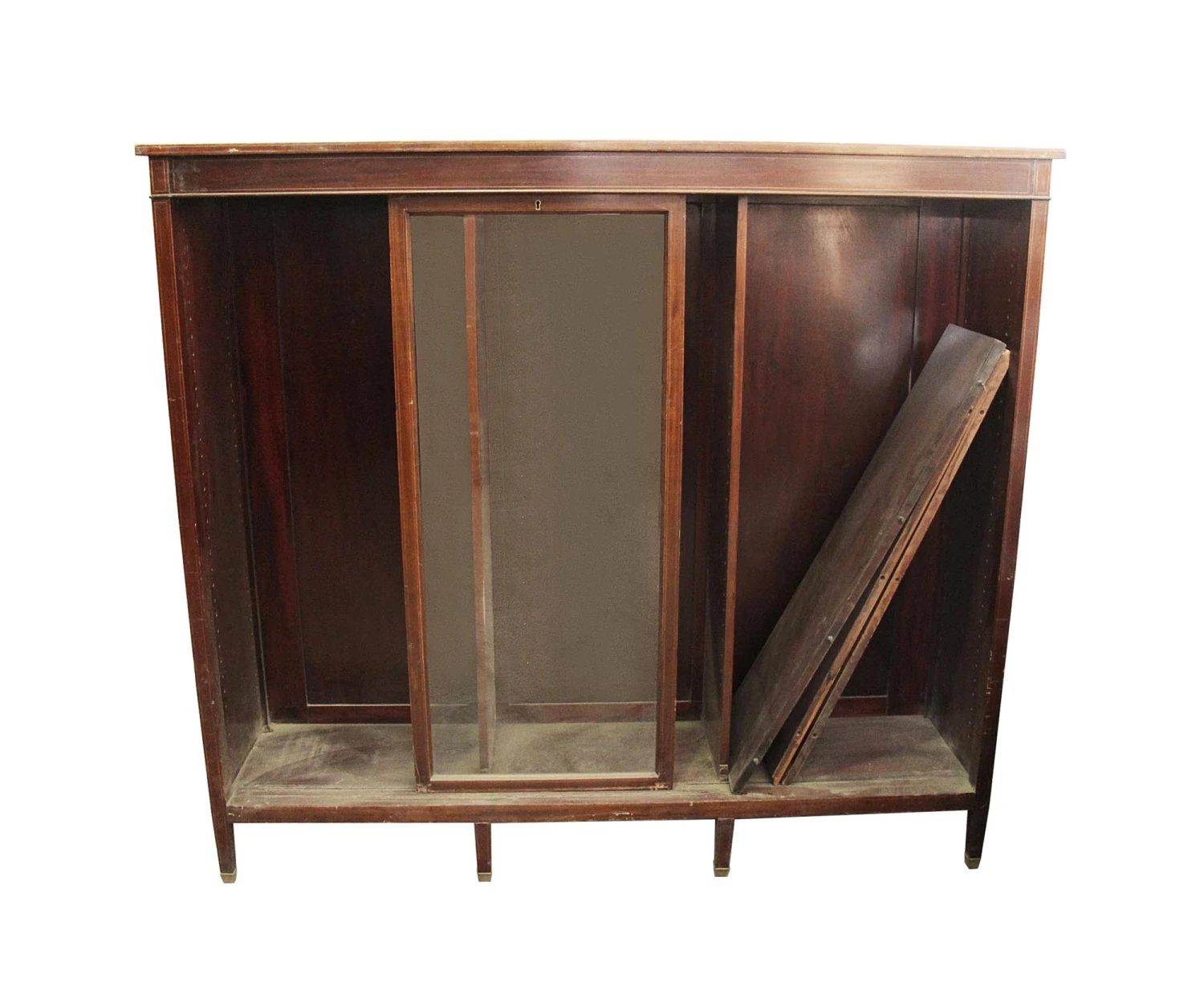 Antique 5 Ft. Traditional Display Wooden Cabinet 4 Antique 5 Ft. Traditional Display Wooden Cabinet - Image 2