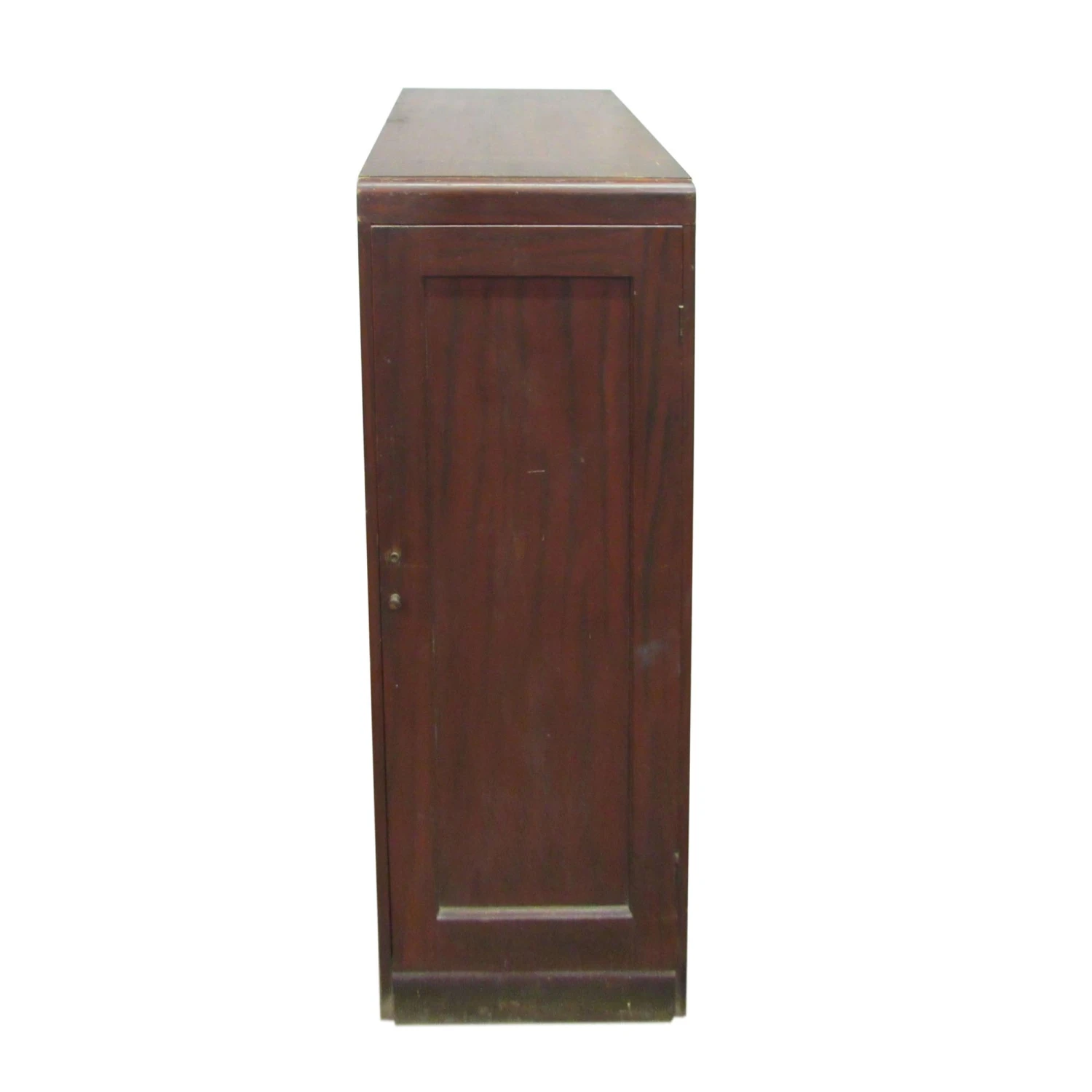 Antique 51 X 19 Wooden Mahogany Kitchen Cabinet 4 Antique 51 X 19 Wooden Mahogany Kitchen Cabinet - Image 2
