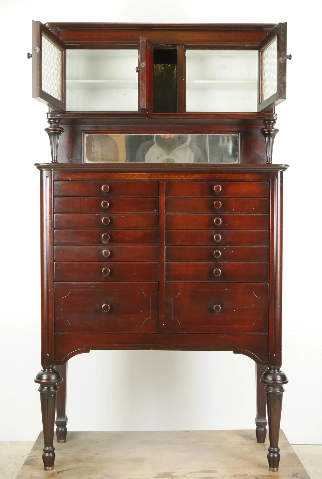 Antique American Cabinet Co. Mahogany Dental Cabinet 4 Antique American Cabinet Co. Mahogany Dental Cabinet - Image 2