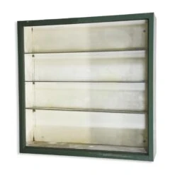 Reclaimed Green Metal 47 In. Surface Mount Cabinet