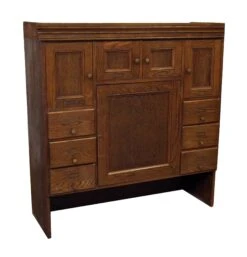 Solid Oak Hutch Cabinet