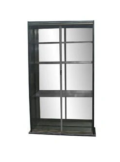 Tall 4 Tier Shelf Enclosed With Glass Doors