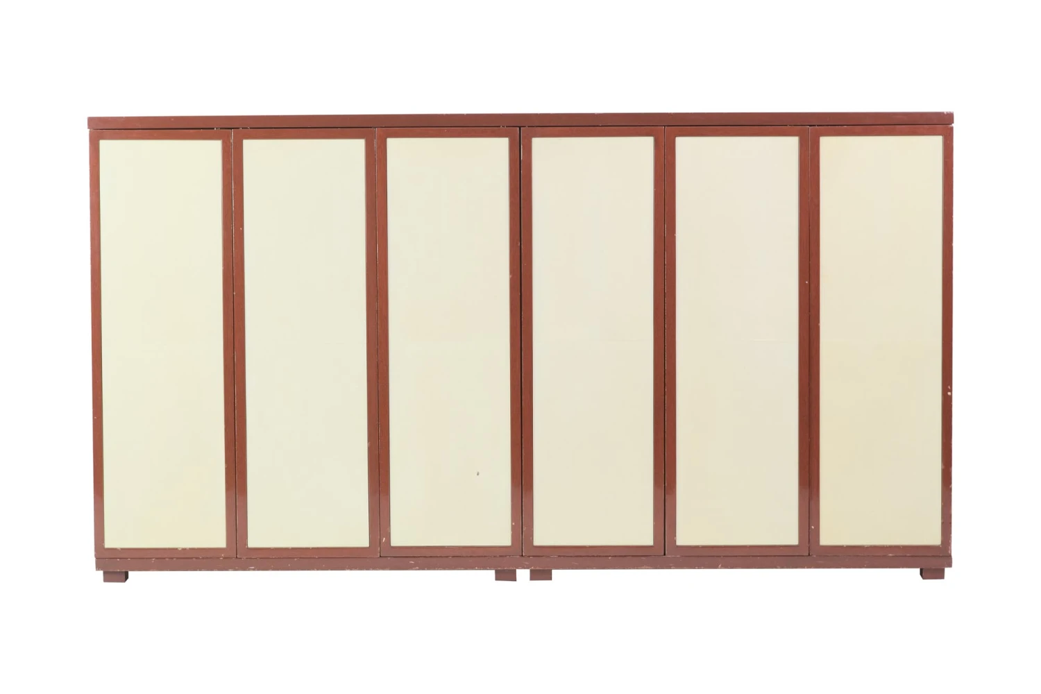 Vintage Glass Top Wooden 6 Doors Cabinet Sideboard 3 Vintage Glass Top Wooden 6 Doors Cabinet Sideboard