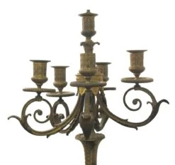 Antique Lion Brass Candelabra Table Lamp -OGT Sale Store candelabra lamps for sale l208207