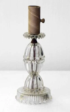 Vintage Pair Of Small Glass Vanity Lamps -OGT Sale Store candelabra lamps l202234