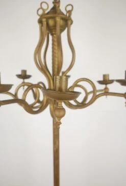 Victorian Brass 7 Arm Floor Candelabra Lamp -OGT Sale Store candle holders for sale q287326