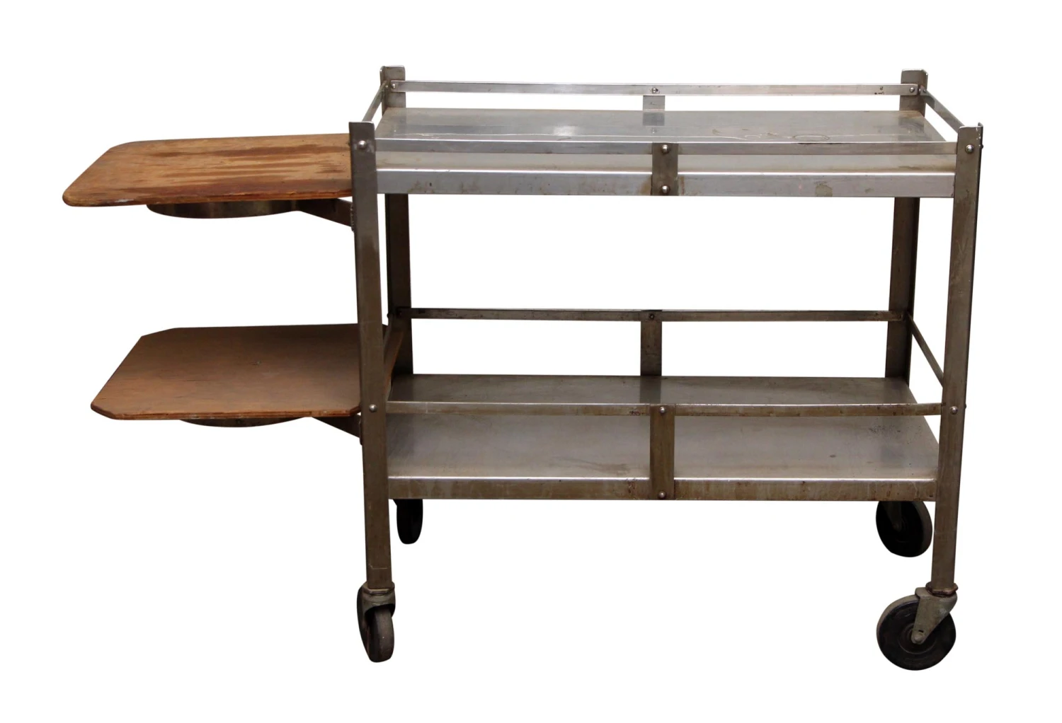 Two Tiered Metal Hospital Cart 4 Two Tiered Metal Hospital Cart - Image 2