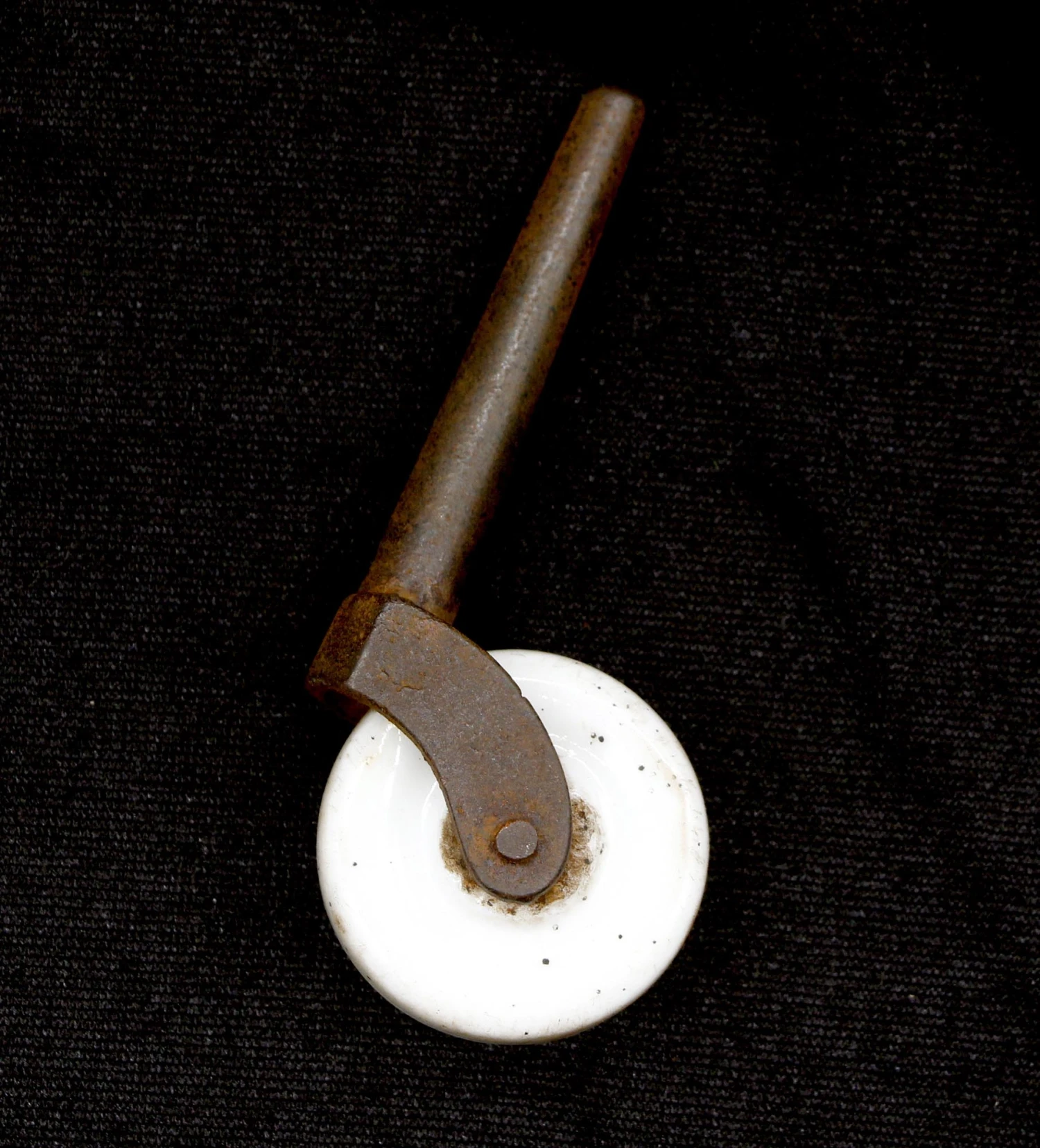 Set Of Antique White 1.625 In. Porcelain Caster Wheels 5 Set Of Antique White 1.625 In. Porcelain Caster Wheels - Image 3