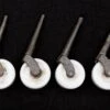 Set Of Antique White Porcelain 1.625 In. Caster Wheels 2 Set Of Antique White Porcelain 1.625 In. Caster Wheels -OGT Sale Store casters set of antique white porcelain 1625 in caster wheels q274236