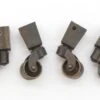Set Of Four Brass Cup Swivel Wheeled Casters 2 Set Of Four Brass Cup Swivel Wheeled Casters -OGT Sale Store casters set of four brass cup swivel wheeled casters q286852