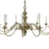 12 Arm Williamsburg Brass 48 In. Ballroom Chandelier