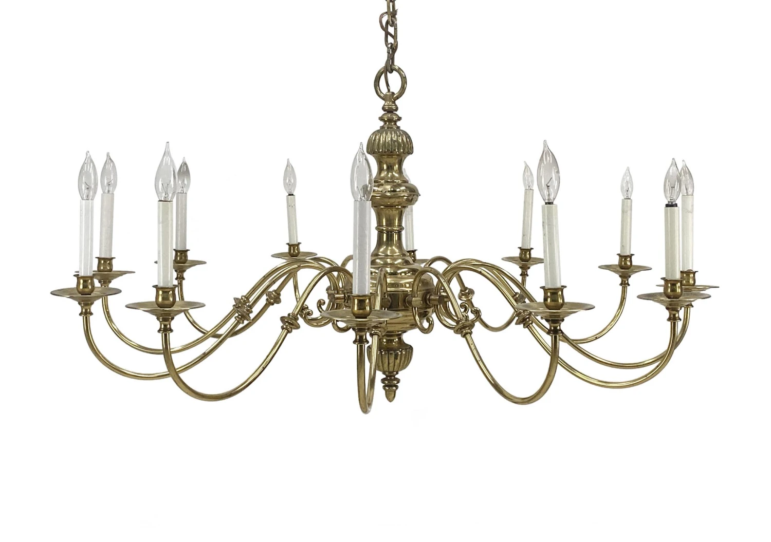 12 Arm Williamsburg Brass 48 In. Ballroom Chandelier 3 12 Arm Williamsburg Brass 48 In. Ballroom Chandelier