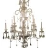 1950s Italian 9 Arm Multi Tiered Crystal Chandelier 1 1950s Italian 9 Arm Multi Tiered Crystal Chandelier -OGT Sale Store chandeliers 1950s italian 9 arm multi tiered crystal chandelier k195062