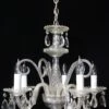 Antique 1940s Victorian Crystal 5 Arm Chandelier 2 Antique 1940s Victorian Crystal 5 Arm Chandelier -OGT Sale Store chandeliers antique 1940s victorian crystal 5 arm chandelier q272695