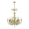 Antique French 12 Arm Gold Plated Crystal Chandelier 1 Antique French 12 Arm Gold Plated Crystal Chandelier -OGT Sale Store chandeliers antique french 12 arm gold plated crystal chandelier q284643