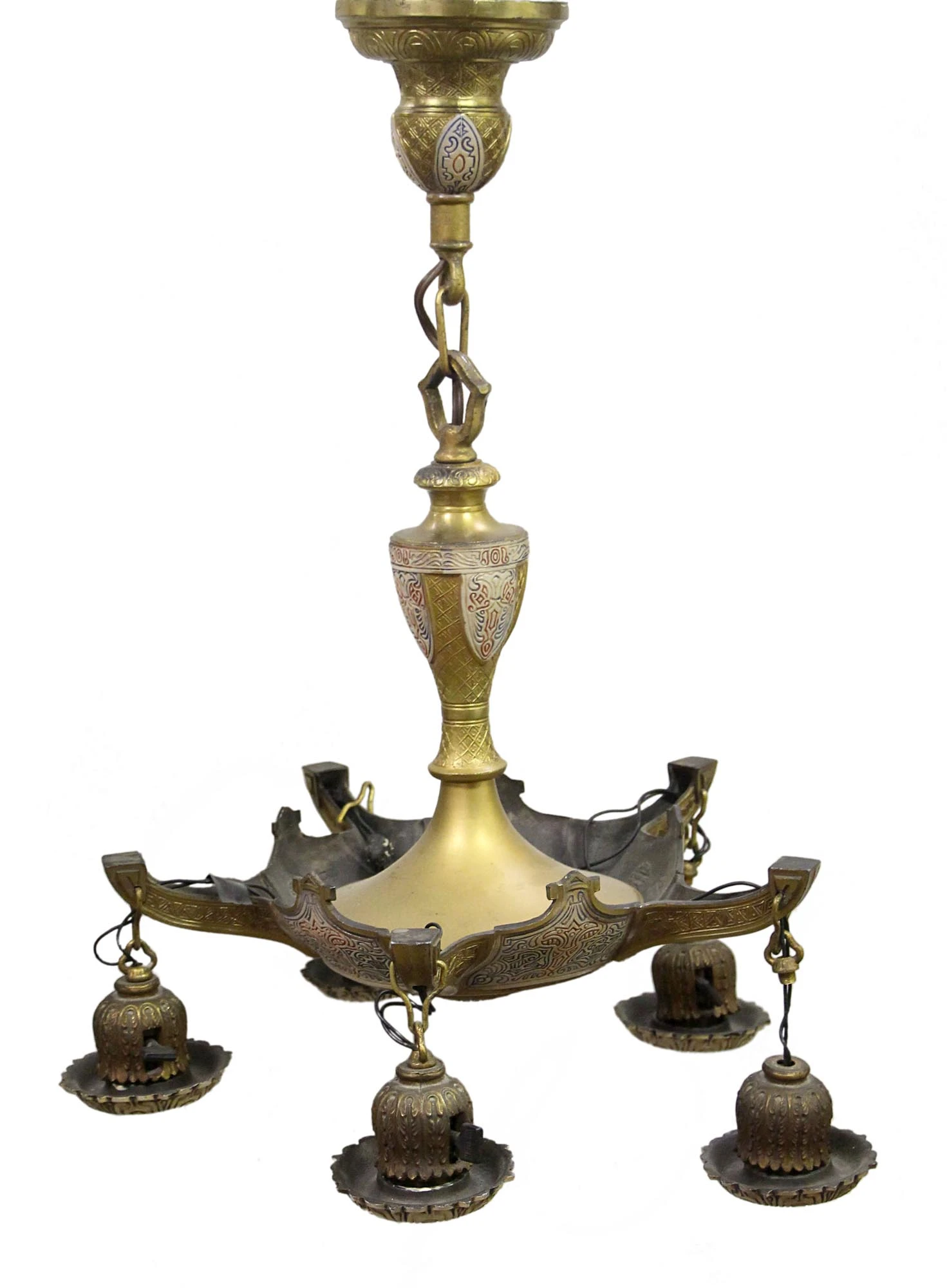 Empire Style 5 Down Light Chandelier 3 Empire Style 5 Down Light Chandelier