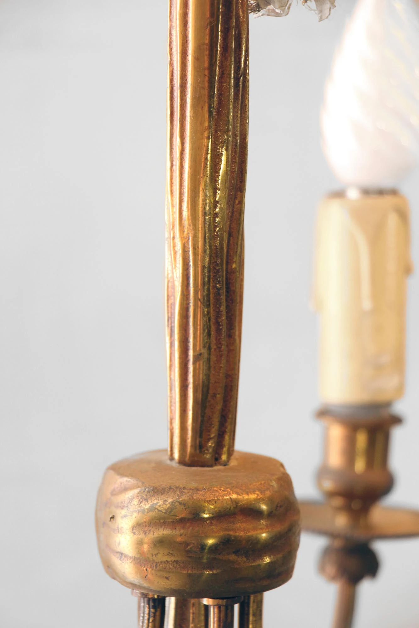 Antique Empire Bronze Petite 5 Arm Chandelier 5 Antique Empire Bronze Petite 5 Arm Chandelier - Image 3