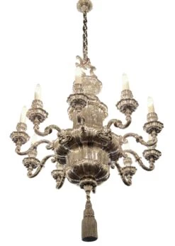 5 Ft. Silvered Bronze 10 Arm Georgian Caldwell Chandelier -OGT Sale Store chandeliers for sale chc760