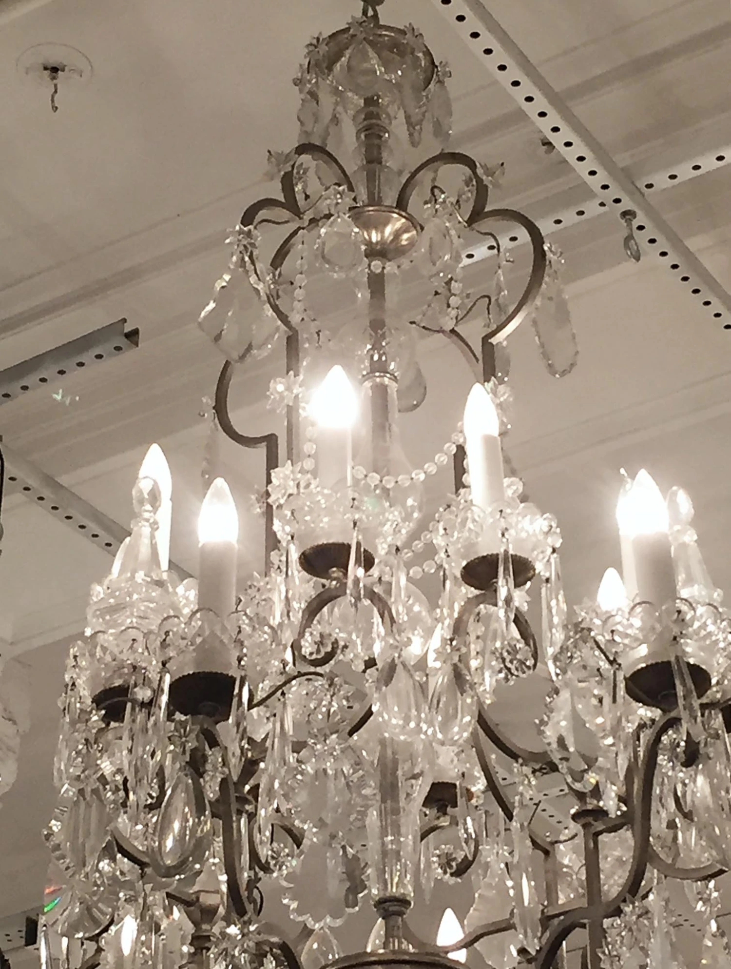 Restored Grand 16 Arm Plaza Hotel Crystal Chandelier 5 Restored Grand 16 Arm Plaza Hotel Crystal Chandelier - Image 3