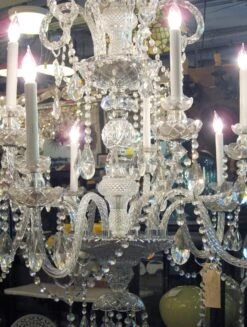 1950s Italian 9 Arm Multi Tiered Crystal Chandelier -OGT Sale Store chandeliers for sale k195062