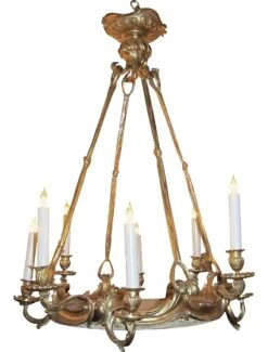 Antique French Gilt Bronze & Marble Chandelier 9 Antique French Gilt Bronze & Marble Chandelier -OGT Sale Store chandeliers for sale m218641