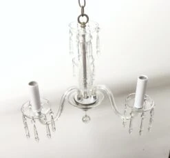 Traditional Petite 3 Arm Clear Crystal Chandelier 13 Traditional Petite 3 Arm Clear Crystal Chandelier -OGT Sale Store chandeliers for sale p260311