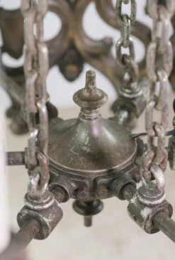 Heavy Cast Bronze Gothic Tudor Chandelier -OGT Sale Store chandeliers for sale p262085