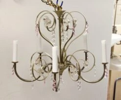 1950s Petite French Chandelier Silver Plate 11 1950s Petite French Chandelier Silver Plate -OGT Sale Store chandeliers for sale p266958