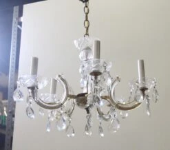 Antique Petite Marie Therese 5 Arm Crystal Chandelier 11 Antique Petite Marie Therese 5 Arm Crystal Chandelier -OGT Sale Store chandeliers for sale q272697