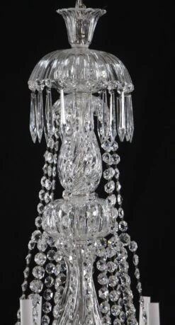 Restored Vintage 10 Arm Clear Crystal Chandelier -OGT Sale Store chandeliers for sale q278989