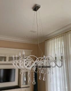 Mood Taif White Blown Glass & Crystal Chandelier By Franco Raggi 14 Mood Taif White Blown Glass & Crystal Chandelier By Franco Raggi -OGT Sale Store chandeliers for sale q284375