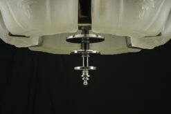 Art Deco Glass Slip Shade 6 Light Chandelier -OGT Sale Store chandeliers for sale q286193