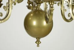 Victorian Black Shaded 6 Arm 18 Socket Brass Chandelier -OGT Sale Store chandeliers for sale q286244