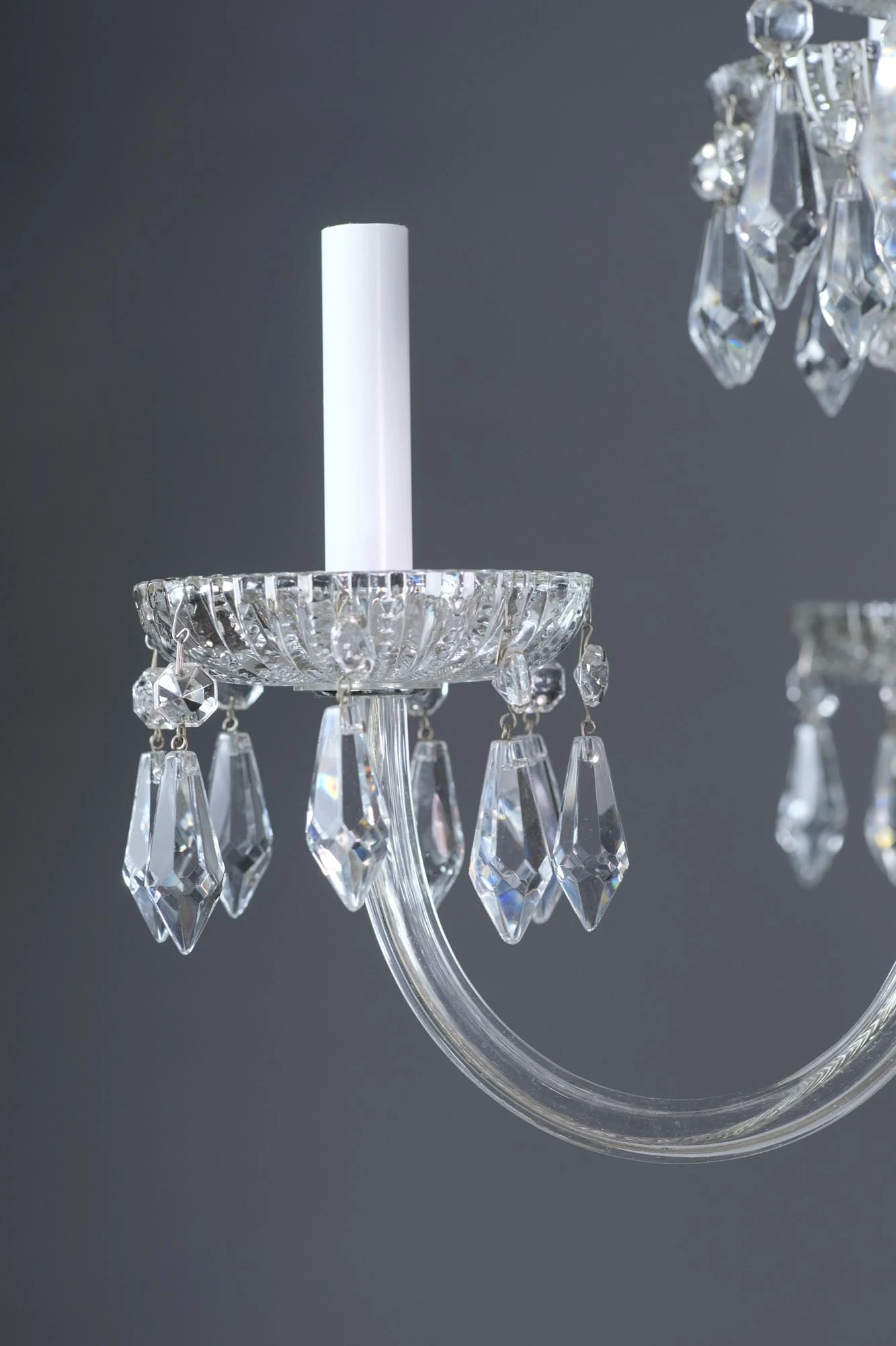 The Plaza Hotel Antique Beaux Arts 10 Arm Crystal Chandelier 4 The Plaza Hotel Antique Beaux Arts 10 Arm Crystal Chandelier - Image 2